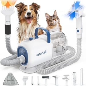 oneisall Dog Vacuum & Dryer for Shedding Grooming,