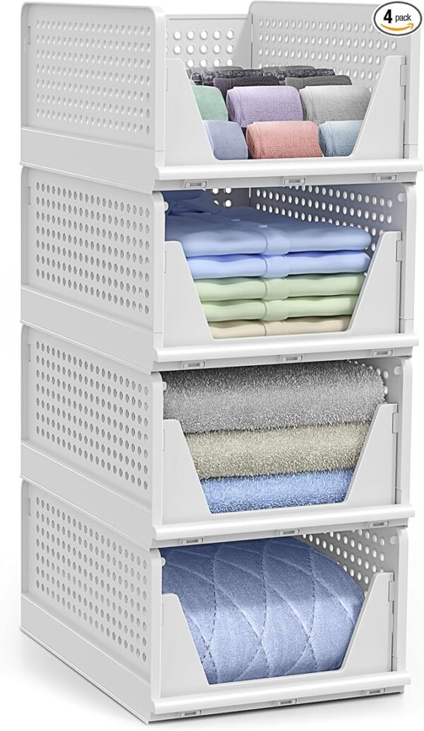 Sorbus Shelf Organizer - Closet Shelf Organizer for Clothes, Closet,