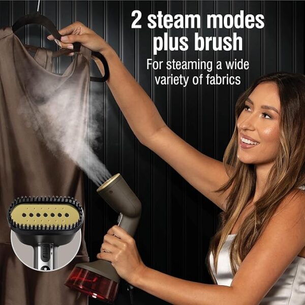 CHI Handheld Garment Steamer for Clothes, 2 Continuous Steam Modes, - Image 3