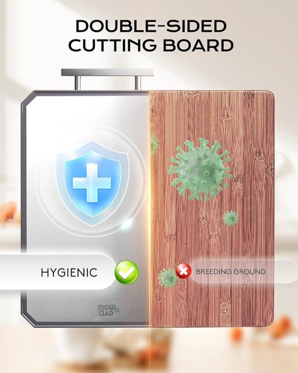 SNOWCLAD Stainless Steel Cutting Board, - Image 3