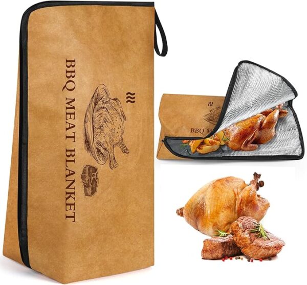BBQ Blanket for Resting Meat - 21" Insulated Reusable Smoker Blanket