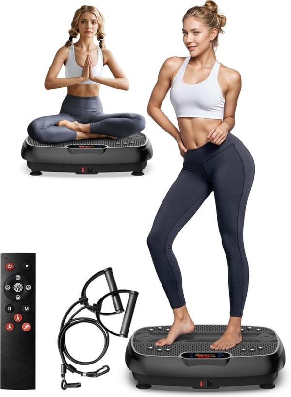 Vibration Plate Exercise Machine, Power Vibrating Board for Weight Loss,