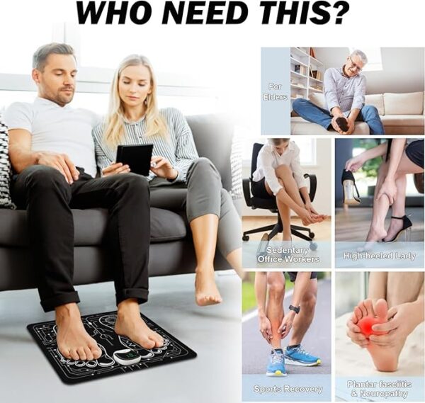 Electronic Pulse Stimulator，EMS Foot Massager, - Image 2