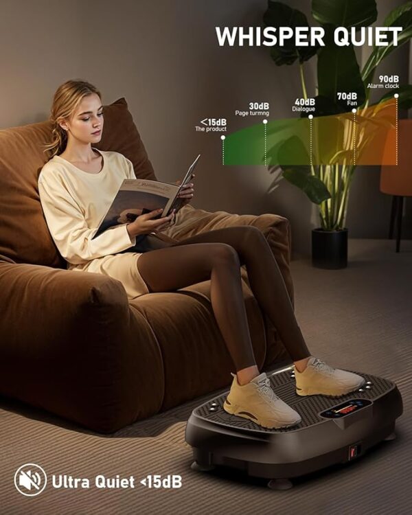 Vibration Plate Exercise Machine, Power Vibrating Board for Weight Loss, - Image 3