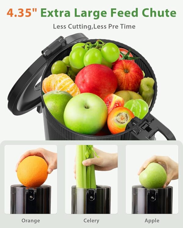 Juicer Machines with Large Feed Chute Fit Whole Fruits & Vegetables, - Image 2