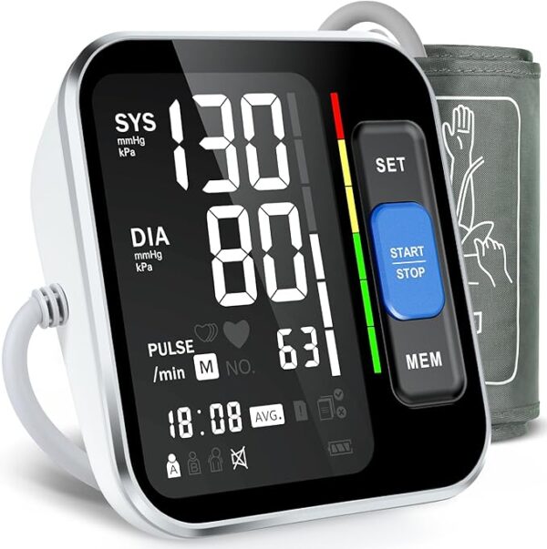 Blood Pressure Monitors for Home Use Upper Arm, Accurate Cuff 8.7”-15.7”