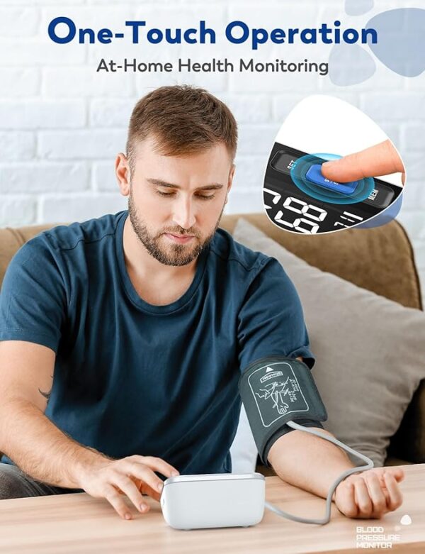 Blood Pressure Monitors for Home Use Upper Arm, Accurate Cuff 8.7”-15.7” - Image 2