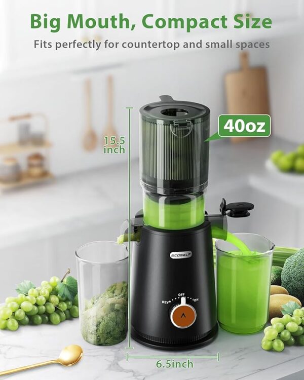 Juicer Machines with Large Feed Chute Fit Whole Fruits & Vegetables, - Image 3