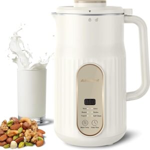Nut Milk Maker, AlfaBot N2 Automatic Almond Milk Machine for Homemade Plant-Based Milk
