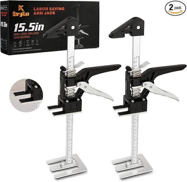 Labor Saving Arm Jack 2 Pack,15.5 Inch Multifunctional Furniture Lifter Jacks