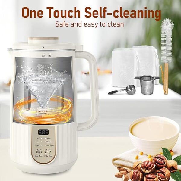 Nut Milk Maker, AlfaBot N2 Automatic Almond Milk Machine for Homemade Plant-Based Milk - Image 3