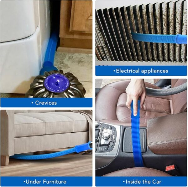 Sealegend Dryer Vent Cleaner Kit Vacuum Hose Attachment Compatible with All Vacuum Cleaner, - Image 2