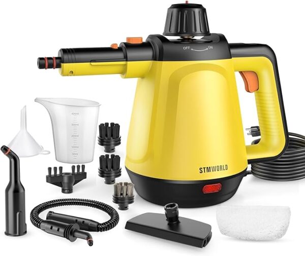 Natural Multi-Surface Handheld Steam Cleaner with 10 Accessories