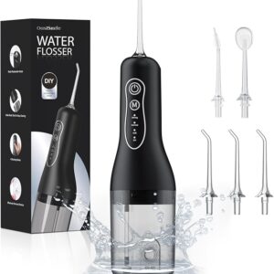 Water Flosser Teeth Cleaner, 4 Modes Rechargeable Portable Cordless Oral Irrigator