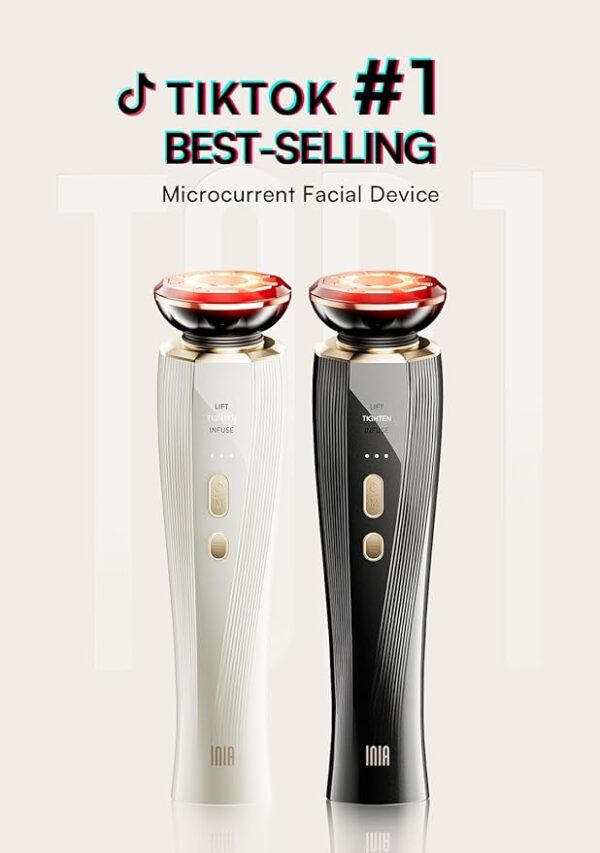 3-in-1 Red Light Therapy for Face and Neck Facial Massager True Beauty Glow Device, - Image 2