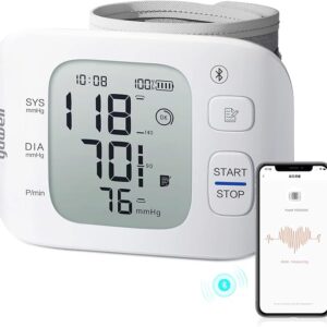 yuwell Rechargeable Wrist Blood Pressure Monitors for Home Use, Large Wrist Cuff with Irregular Heartbeat,