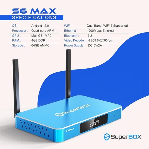 2025 Version, S6 Max Fully Loaded 6K Ultra HD with Voice Control - Image 2