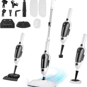 Steam Mop - 11-in-1 Steam Cleaner for Home with 15.2 OZ Water Tank & 23FT Power Cord,