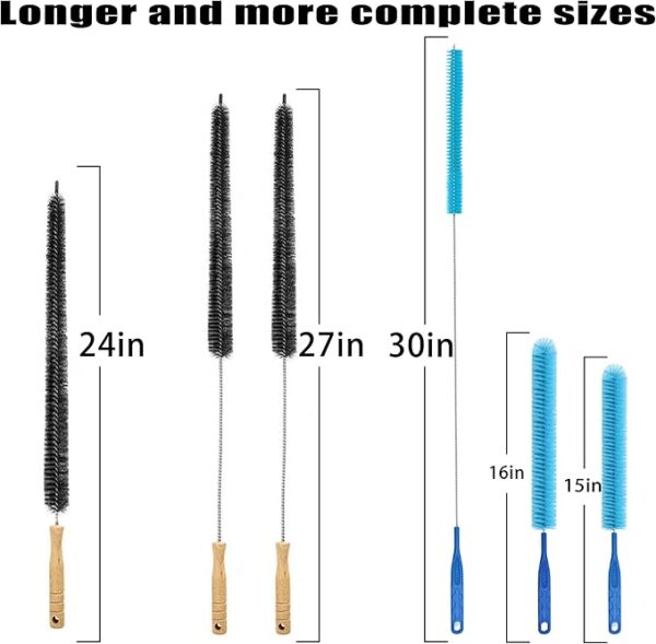 3Pack Dryer Vent Cleaner Kit, Home Improvement Essential Cleaning Tools, Up to 30 Inch Long Brush Cleaning Set - Image 2