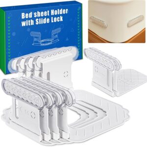 Bed Sheet Holders for Corners, Fitted Sheet Holders Fit Bed,