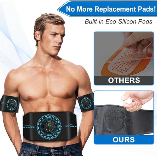 ABS Stimulator Muscle Toner, AB Machine for Abdomen/Arm/Leg, Muscle Stimulator for Muscle Growth, - Image 3