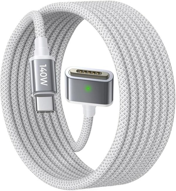 LISEN USB-C to Magnetic 3 Cable (6.6FT) for M4 MacBook Air Pro Charger,