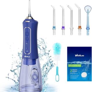 Water Flosser for Teeth, 300ML Cordless Oral Irrigator Rechargeable