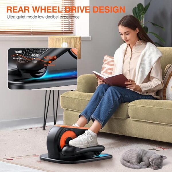 DUREXO Under Desk Elliptical Machine, Electric Ellipse Leg Exerciser - Image 3