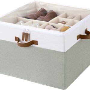 StorageWorks Shoe Organizer for Closet, Fits up to 16 Pairs, Shoe Cubby Storage