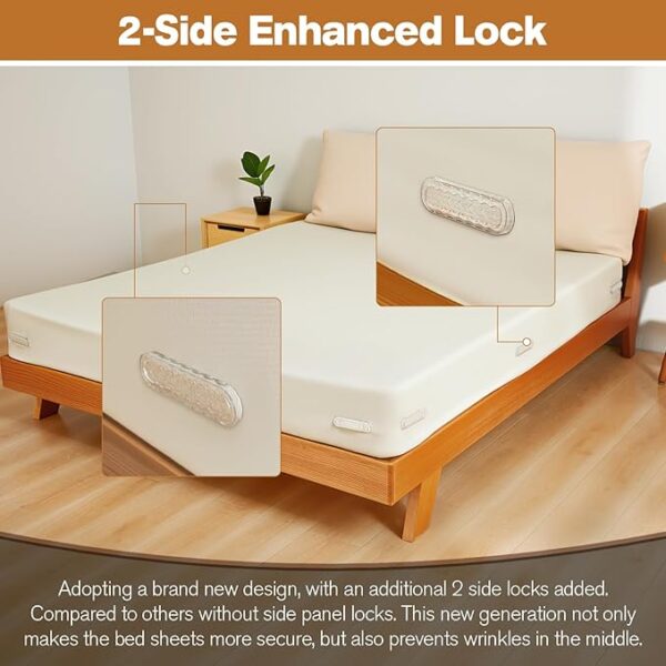 Bed Sheet Holders for Corners, Fitted Sheet Holders Fit Bed, - Image 2