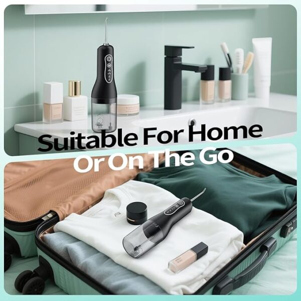 Water Flosser Teeth Cleaner, 4 Modes Rechargeable Portable Cordless Oral Irrigator - Image 2