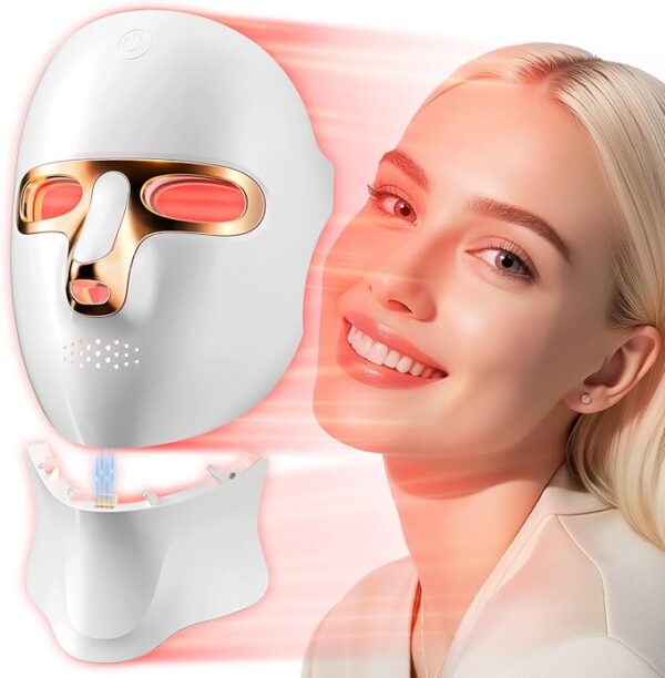 Red Light Therapy Mask for Face,Cordless LED Face Mask Light Therapy,