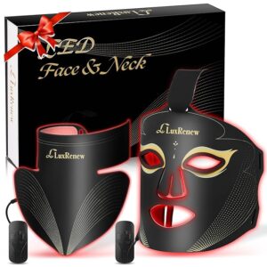 Red Light Therapy for Face Set, Led Mask Light Therapy for Face & Neck,