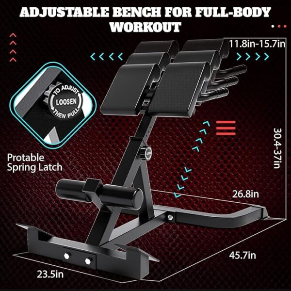 Roman Chair,Back Extension Bench,Multi Functional Ab Bench, - Image 3