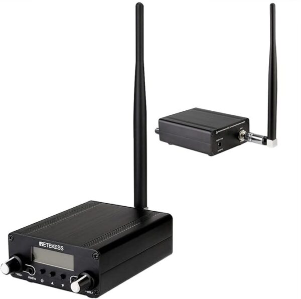 Retekess TR508 FM Transmitter for Church,FM Broadcast Transmitter,Long Range FM Radio Stereo Station with 3.5mm Mic Audio Jack - Image 3