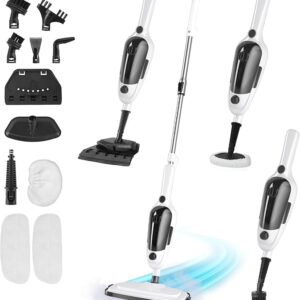 11-in-1 Steam Mop, Powerful Handheld Steam Cleaner for Home with 23FT Cord &15.2 OZ Water Tank,