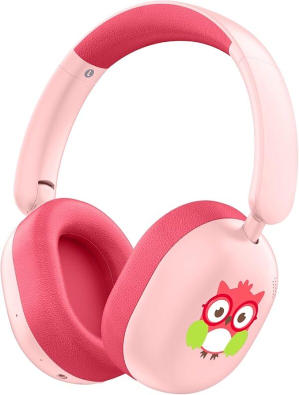 LOBKIN Kids Headphones Bluetooth 5.4,Over Ear Kids Headphones Wireless with Mic 35H Playtime AUX Cord 85dB