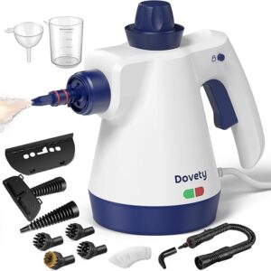 Steam Cleaner, Pressurized Handheld Steam Cleaner for Home with 12pcs Accessories & Safety Lock,
