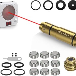 9mm Dry Fire Training Counting Target Set - Dry Fire Training Cartridge Set - Laser Cartridge
