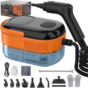 Steam Cleaner for Home & Car-2500W Portable Handheld Steamer for Cleaning with 3-Level Handle,
