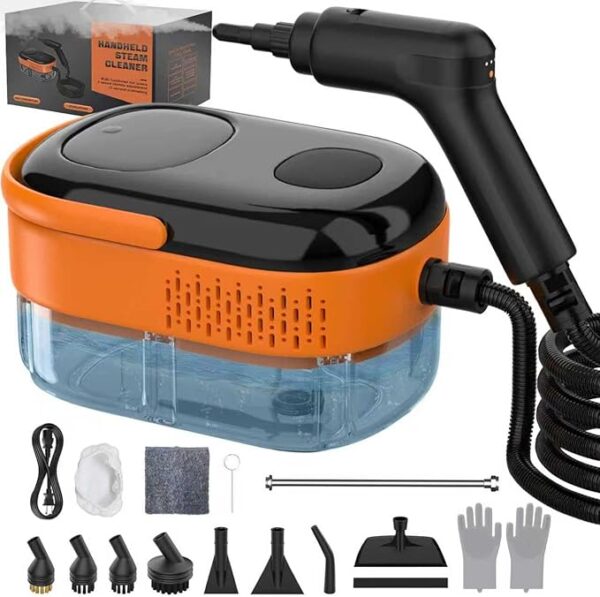 Steam Cleaner for Home & Car-2500W Portable Handheld Steamer for Cleaning with 3-Level Handle,