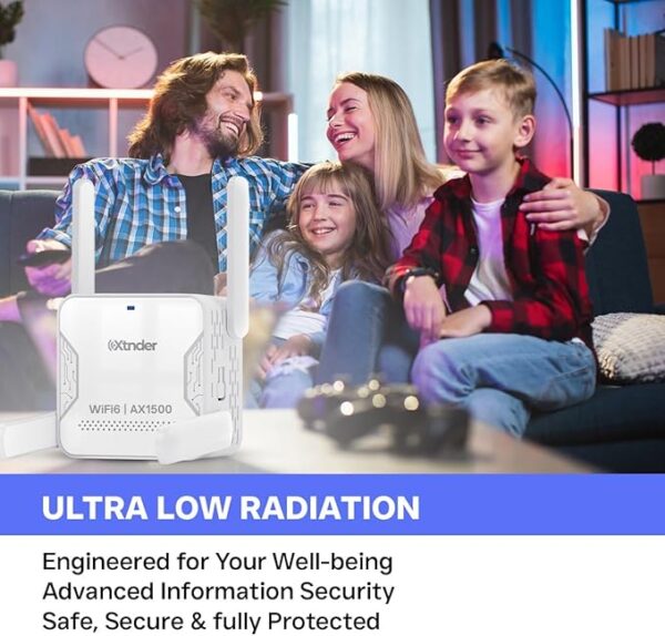 2025 AX1500 WiFi Extender Signal Booster Long Range, Covers 13,000 Sq.Ft & 100+ Devices, - Image 3