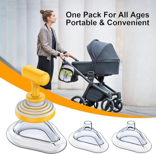 Choking Rescue Device 2 Pack, Anti Choking Device for Baby and Adults, Fitiger FoldPumpVac Airway Suction Device, First Aid Kit for Children and Adults - Image 3