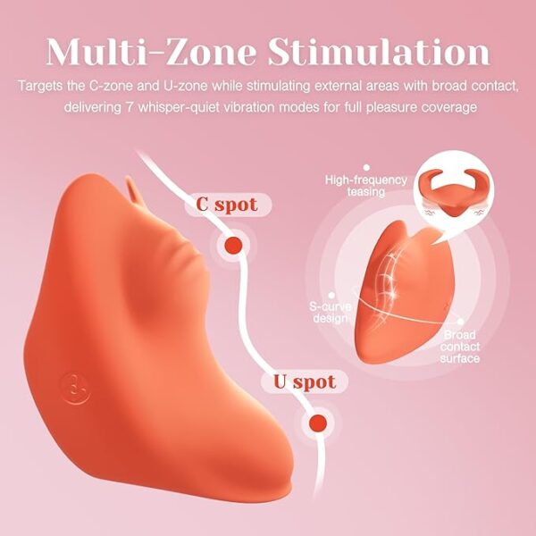 Tracy's Dog Lay On Clitoral Vibrator Sex Toy | Clit Stimulator Massager with 7 Vibration Modes | Palm Vibrating Mini Bullet Adult Toys - Image 3