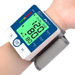 Wrist Blood Pressure Monitor, Automatic Wrist Blood Pressure Machine with Easy One-Touch Operation,