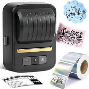 Label Makers, Label Maker Machine with Tape, Bluetooth Label Maker, Portable Thermal 2 Inch Label Printer for Small Business,