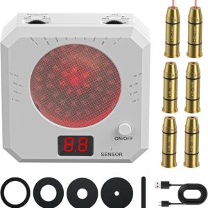.38 SPL Dryfire Training System Kit Includes 6pcs Laser Cartridge & Electronic Counting Target for Safe,