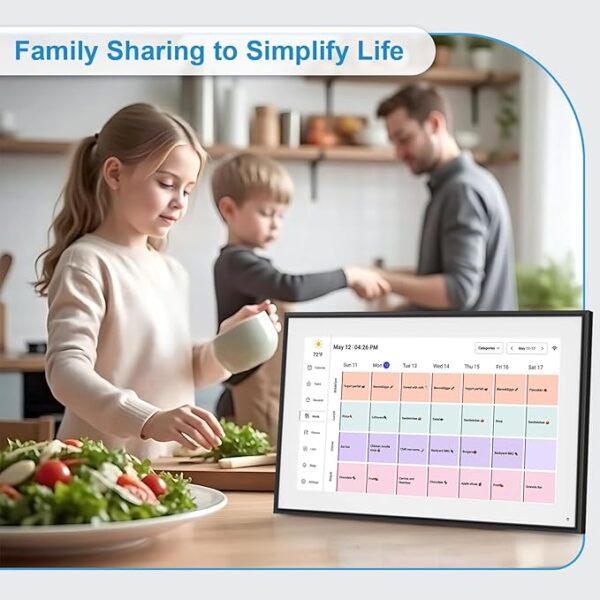 15.6 Inch Digital Calendar&Chore Chart, 1920 * 1080P Full HD Touchscreen Interactive Display - Image 2