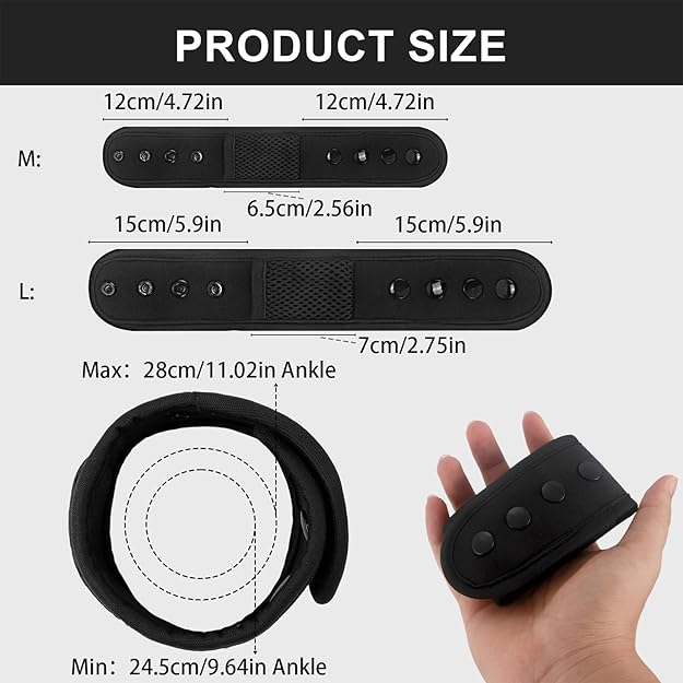 Ankle Band Fitness Pedometer for Men&Women,Compatible with Fitbit Flex 2/One/Zip/Charge 2 3/Alta HR or Garmin Vivofit/2/3/4/JR Fitness Tracker, - Image 3