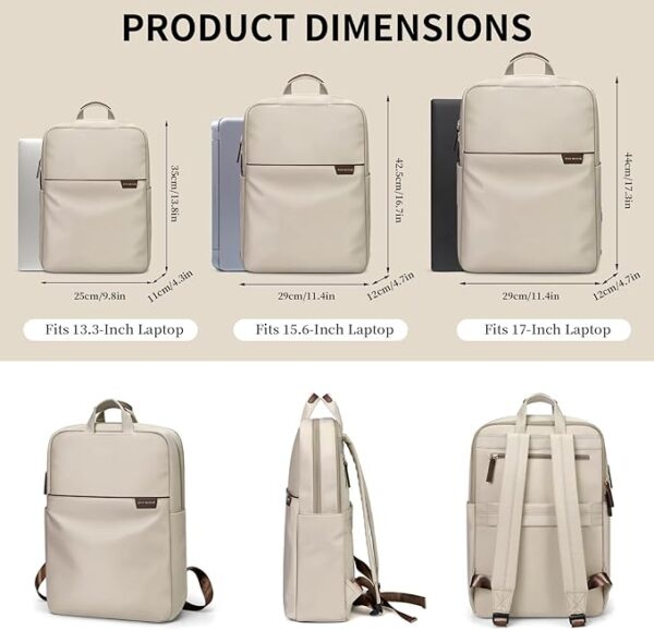 GOLF SUPAGS Travel Laptop Backpack for Women Anti Theft Slim Durable College Bookbag - Image 3